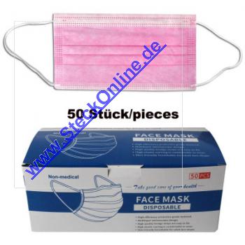 Mund-Nasen-Maske pink